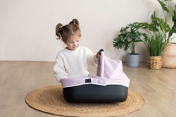 Коляска для ляльки 3в1 зі з'ємною люлькою Maxi-Cosi and Quinny Smoby 7600253121 рожева перлина