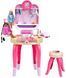 Дитячій туалетний столик Barbie Beauty studio Happy Vibes Theo Klein 5721 з лампою для нігтів