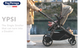 УЦЕНКА Коляска 2в1 Ypsi Combo Mon Amour Peg-Perego IPMS270000BA36 сделано в Италии.