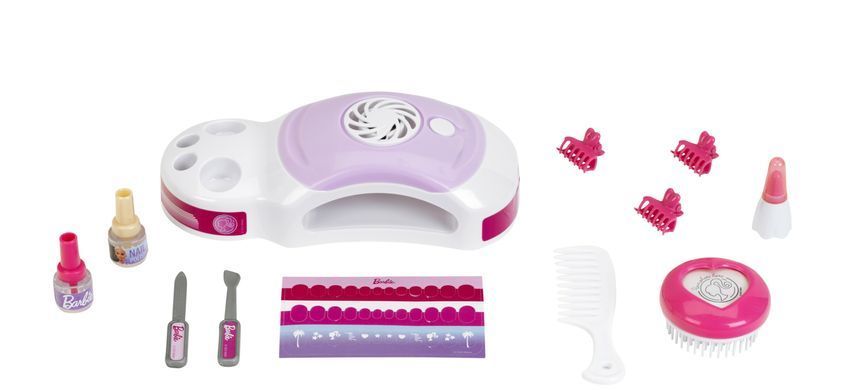 Дитячій туалетний столик Barbie Beauty studio Happy Vibes Theo Klein 5721 з лампою для нігтів