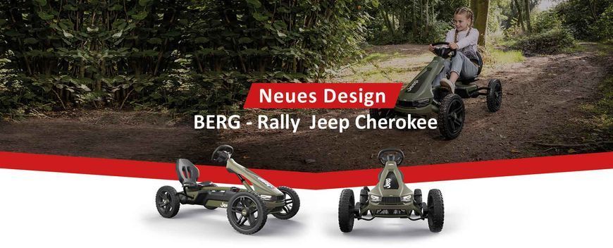 Дитячий велокарт Berg Jeep Rally Cherokee BFR 24.40.11.00 з LED фарами і Soundbox