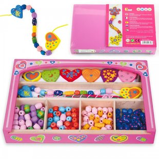 Набор бисера для создания украшений (180 эл) Hearts Viga Toys 52729