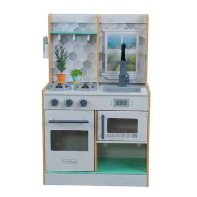 Дитяча інтерактивна ігрова кухня Давайте готувати Let's Cook Wooden Play Kitchen KidKraft 53433