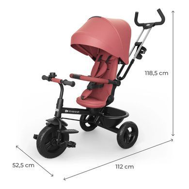 Трехколесный велосипед Aston 2 Plus Kinderkraft Pink KRASTO02PNKPL00