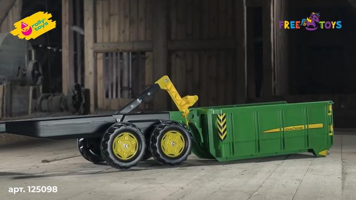 Великий двовісний причіп rolly Container John Deere для дитячого трактора Rolly Toys 125098