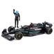 Металлическая машинка с фигуркой водителя Mercedes-AMG F1 W14 E Performance (1:24) Bburago 18-28037