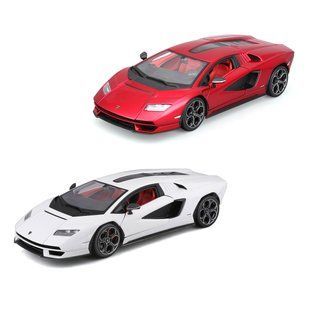 Металева машинка Lamborghini Countach LPI 800-4 (1:24) Bburago 18-21102 біла або червона