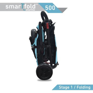 Уценка! Складной трехколесный велосипед SmarTfold 500, 7 в 1, Smar Trikе STFT5050800 голубой