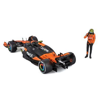 Металлическая машинка с фигуркой водителя McLaren MCL38 (1:24) Bburago 18-28040