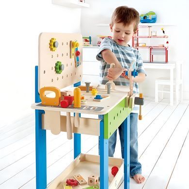 Игровой набор Станок с инструментами Master Wood Workbench Hape E3000