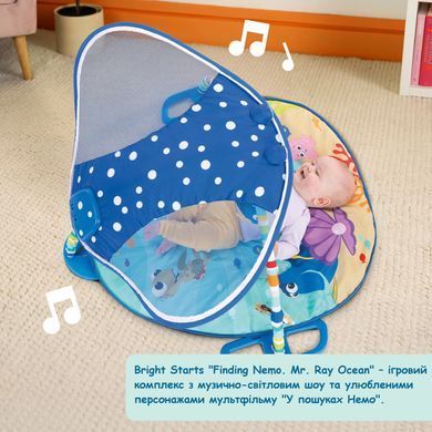 Развивающий музыкальный коврик Disney Finding Nemo Mr. Ray Ocean Bright Starts 11095 звук, свет