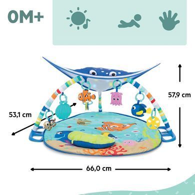 Развивающий музыкальный коврик Disney Finding Nemo Mr. Ray Ocean Bright Starts 11095 звук, свет