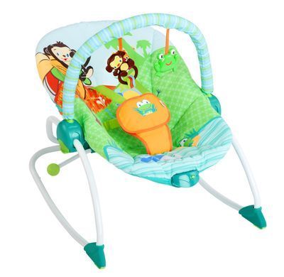 Уценка Кресло-качель Сны в саване 3в1 Baby to Big Kid Rocker Peek-a-Zoo Fashion Bright Starts Kids II