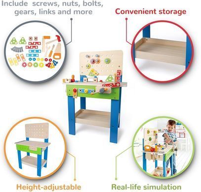 Игровой набор Станок с инструментами Master Wood Workbench Hape E3000