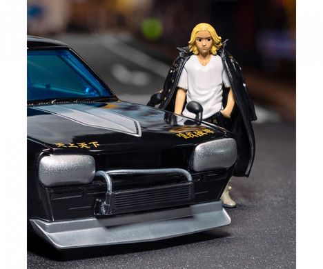 Металлическая машинка 1:24 Tokyo Revengers 1971 года Nissan Skyline GT-R с фигуркой Mikey Jada Toys 253255064