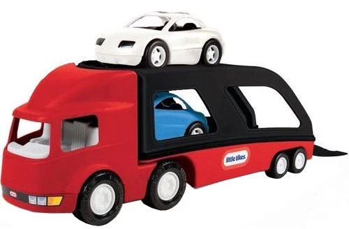 Великий автоевакуатор Wheelz з двома машинками Car Carrier Little Tikes 484964 червоний