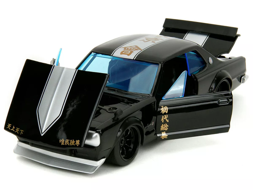 Металлическая машинка 1:24 Tokyo Revengers 1971 года Nissan Skyline GT-R с фигуркой Mikey Jada Toys 253255064