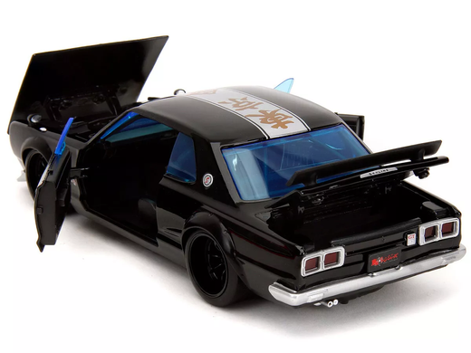 Металлическая машинка 1:24 Tokyo Revengers 1971 года Nissan Skyline GT-R с фигуркой Mikey Jada Toys 253255064