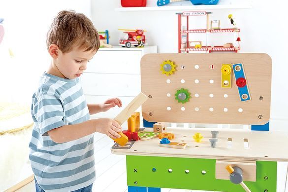 Игровой набор Станок с инструментами Master Wood Workbench Hape E3000