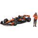 Металлическая машинка с фигуркой водителя McLaren MCL38 (1:24) Bburago 18-28040