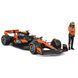 Металлическая машинка с фигуркой водителя McLaren MCL38 (1:24) Bburago 18-28040