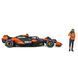 Металлическая машинка с фигуркой водителя McLaren MCL38 (1:24) Bburago 18-28040