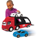 Великий автоевакуатор Wheelz з двома машинками Car Carrier Little Tikes 484964 червоний