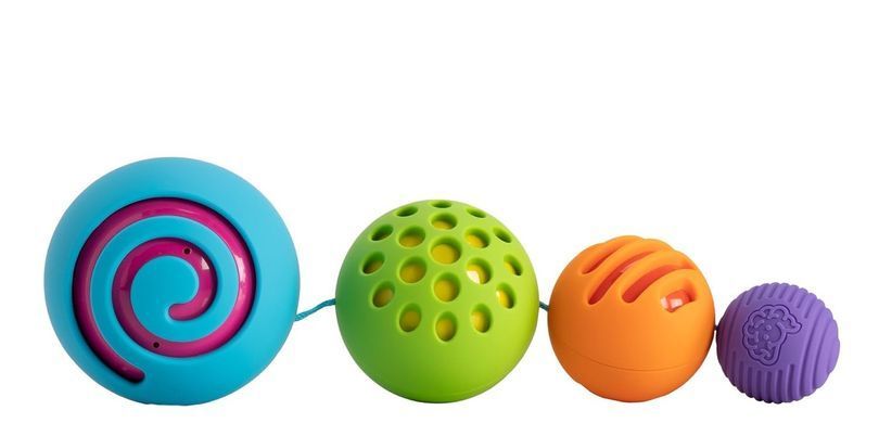 Сенсорна іграшка-сортер Омбі Сфери Fat Brain Toys Oombee Ball F230ML
