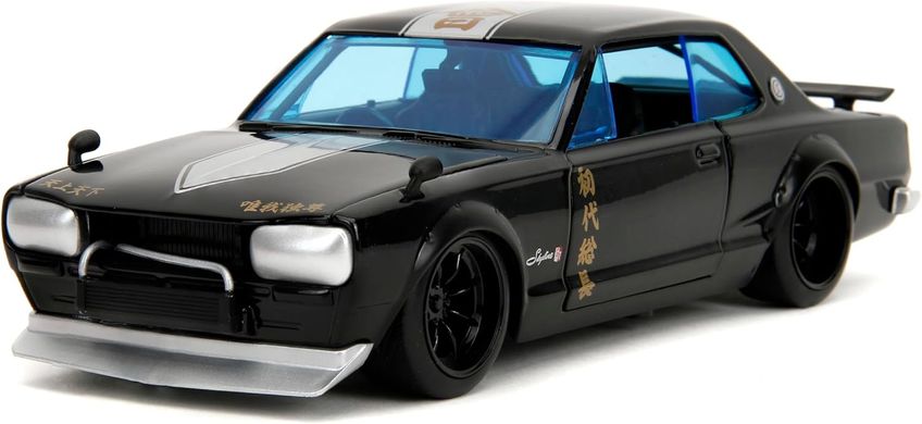 Металлическая машинка 1:24 Tokyo Revengers 1971 года Nissan Skyline GT-R с фигуркой Mikey Jada Toys 253255064