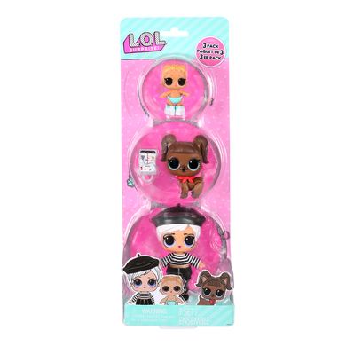 Набор игровых фигурок серии OPP Tot+Pet+Lil Sis Beatnik Baby и Darling Doggy L.O.L. Surprise! 987888