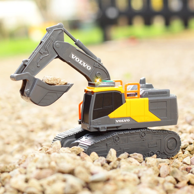 Гусеничний екскаватор Вольво (23 см.) Volvo Tracked Excavator Dickie Toys 3723008 звук та світло