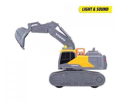 Гусеничний екскаватор Вольво (23 см.) Volvo Tracked Excavator Dickie Toys 3723008 звук та світло