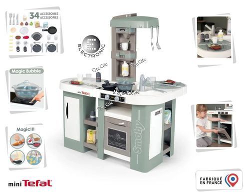 Велика дитяча інтерактивна кухня-студія Studio XL Bubble mini Tefal Smoby 311053 з ефектом кипіння