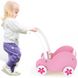 Дерев'яний візок-каталка для ляльки 2в1 Doll Buggy Viga Toys 50176 рожевий