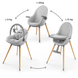 Стільчик для годування 3в1 Kinderkraft Fini Up Grey KHFINIUPGRY0000