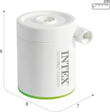 Портативний елетричний насос Quick-Fill USB Intex 66637 (200 л/хв)