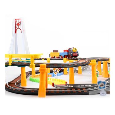 Електрична залізниця із гоночним треком 2в1 mini Cartoon Electric Train Race Track Woopie 30425