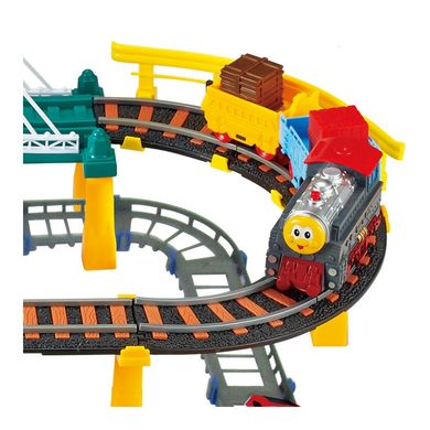 Електрична залізниця із гоночним треком 2в1 mini Cartoon Electric Train Race Track Woopie 30425