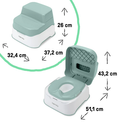 Горшок-подставка 3 в 1 Prepare to Potty Ingenuity 17143