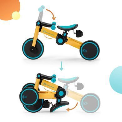 Складаний триколісний велосипед 3в1 4TRIKE Primrose Yellow KR4TRI00YEL0000