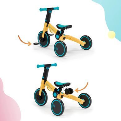 Складаний триколісний велосипед 3в1 4TRIKE Primrose Yellow KR4TRI00YEL0000