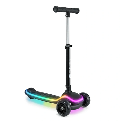 Складний самокат Kinderkraft Raket Black KRRAKE00BLK0000 RGB LED дека і колеса