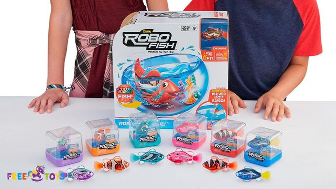 Интерактивный игровой набор Роборыбка в аквариуме Zuru Robo Fish 7126