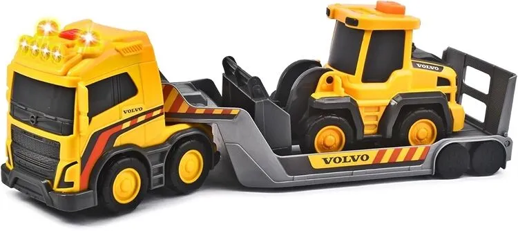 Ігровий набір Вантажівка Вольво (32 см) з екскаватором Volvo Truck Team Dickie Toys 3725009 звук та світло