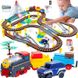 Електрична залізниця із гоночним треком 2в1 mini Cartoon Electric Train Race Track Woopie 30425