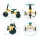 Складаний триколісний велосипед 3в1 4TRIKE Primrose Yellow KR4TRI00YEL0000