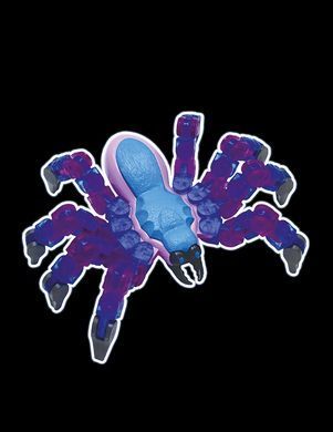 Іграшка павук Тарантул Klixx Creaturez Fidget Zing Toys KX100_B блакитно-синій