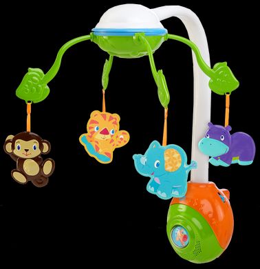 Уцінка. Музичний мобіль до ліжечка Сон Soothing Safari 2в1 Mobile Bright Starts Kids 2 8352