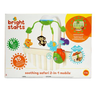 Уцінка. Музичний мобіль до ліжечка Сон Soothing Safari 2в1 Mobile Bright Starts Kids 2 8352