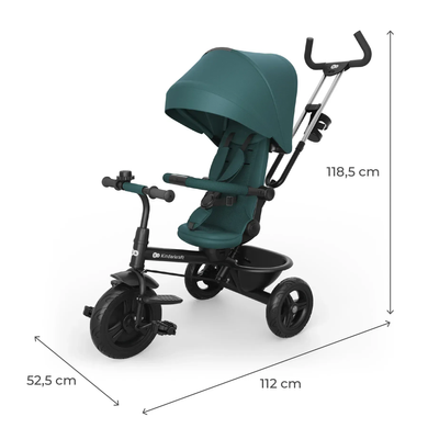 Триколісний велосипед Aston 2 Plus Green Kinderkraft KRASTO02GREPL00